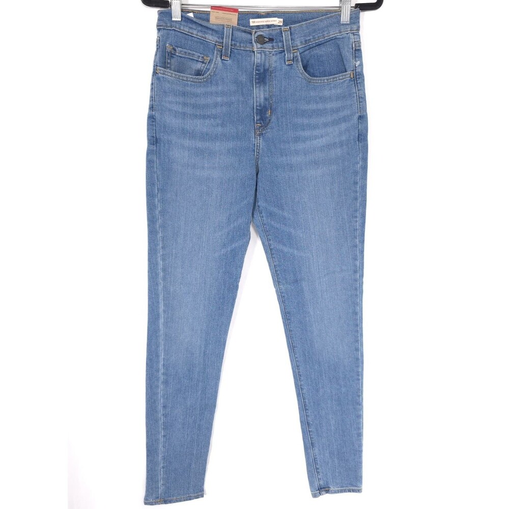 LEVIS 720 Womens‎ New Jeans High Rise Super Skinny 29 Blue Casual Stretch